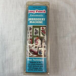 Easy Punch Embroidery Machine 1983 Vintage Original Instruction Booklet Included
